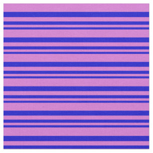 Tissu Motif de lignes couleur bleu et orchidée