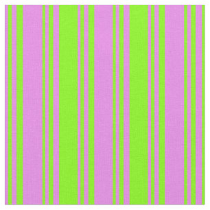 Tissu Motif de lignes et de bandes violet et chartreuse
