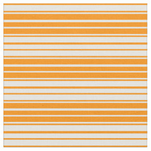 Tissu Motif de lignes orange foncé et blanc