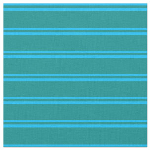 Tissu Motif de lignes/rayures bleu ciel profond et cyan