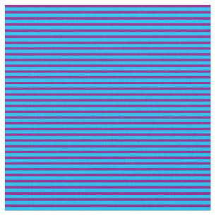 Tissu Motif de lignes/rayures bleu ciel profond et viole