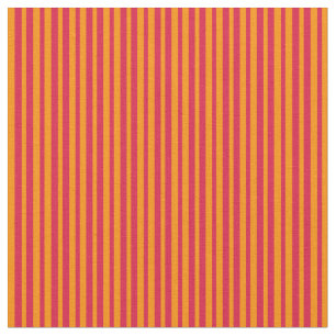 Tissu Motif de lignes/rayures Crimson et orange foncé