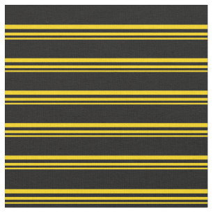 Tissu Motif de lignes/rayures jaunes et noires