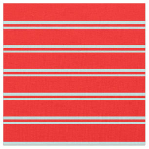 Tissu Motif de lignes/rayures turquoise et rouge