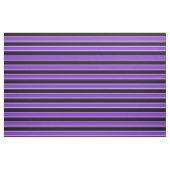 Tissu Motif de lignes/rayures violet, noir et blanc (Fat Quarter)