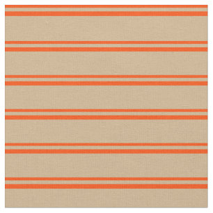 Tissu Motif de lin couleur rouge et brun