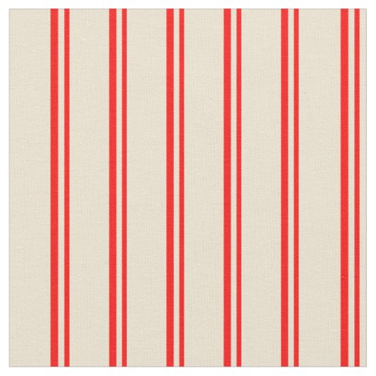 Tissu Motif de lin rouge et beige (Fermer)