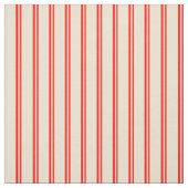 Tissu Motif de lin rouge et beige (Échantillon)
