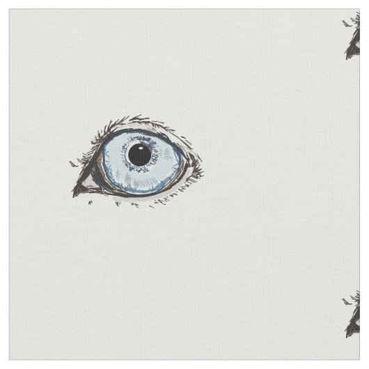 Tissu Motif de l'oeil Husky (Fermer)