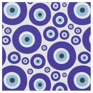Tissu Motif de l'œil maléfique, œil grec, œil turc, Naza