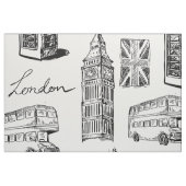 Tissu Motif de Londres (Fat Quarter)
