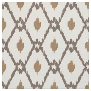 Tissu motif de losange beige beige brun et neutre