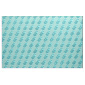 Tissu Motif de l'ours de gomme bleu (Fat Quarter)