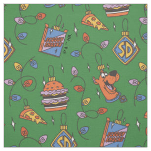 Tissu Motif de lumières de snack de vacances de Scooby-D