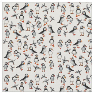 Tissu Motif de macareux