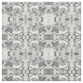 Tissu Motif de mandala de lapin (Échantillon)
