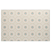 Tissu Motif de mandala moderne orange et vert (Fat Quarter)