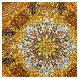Tissu motif de mandala terrestre