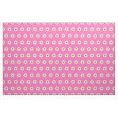 Tissu Motif de marguerite rose chaud (Fat Quarter)