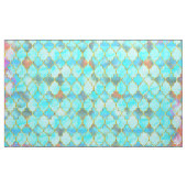 Tissu Motif de Maroccan de rose et d'Aqua (Yard)