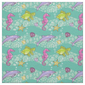 Tissu Motif de mer d'été (Échantillon)