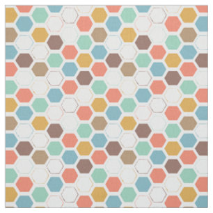 Tissu Motif de module de ruche d'abeille