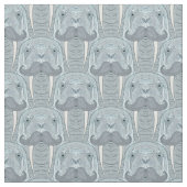 Tissu Motif de moustache de morse (fermé)