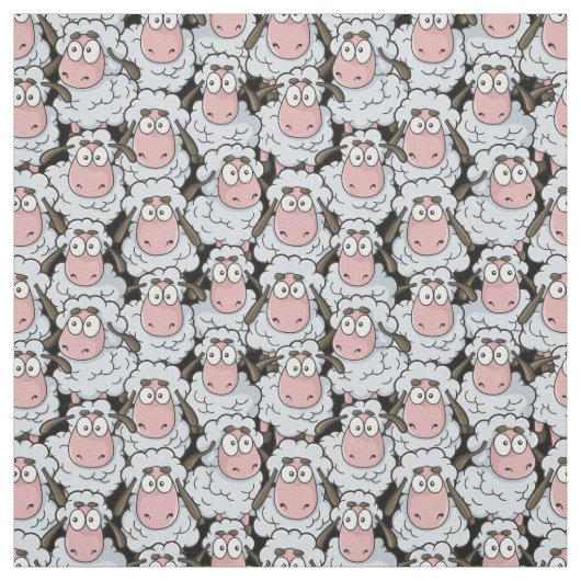 Tissu Motif de mouton (Échantillon)