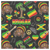 Tissu Motif de musique reggae (Fermer)