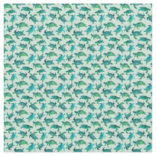 Tissu Motif de nage des tortues de mer (Fermer)