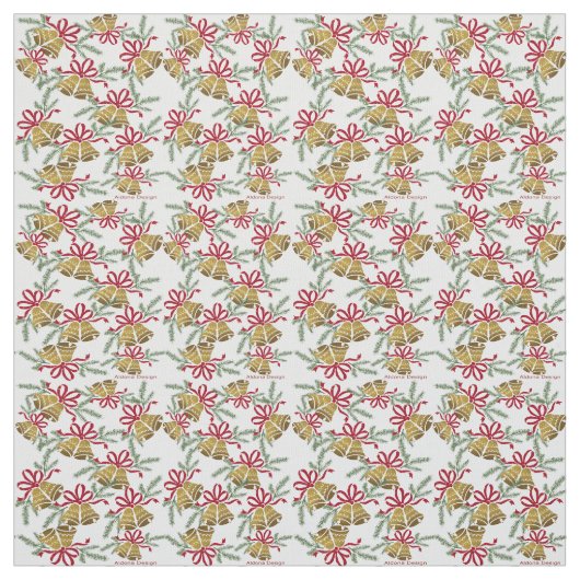 Tissu motif de Noël Bell (Échantillon)