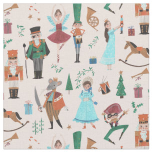 Tissu Motif de Noël de casse-noisette festif