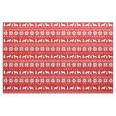 Tissu Motif de Noël de silhouettes de border collie (Fat Quarter)