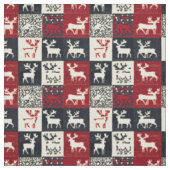 Tissu Motif de Noël en Patchwork | Rustique (Échantillon)