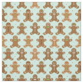 Tissu Motif de Noël Hommes Gingerbread (Échantillon)