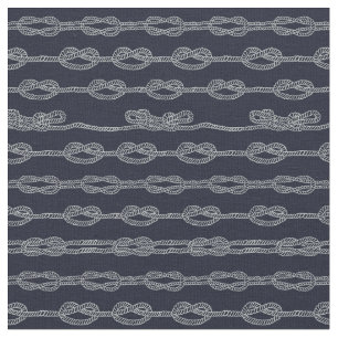 Tissu Motif de noeuds marin