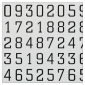 Tissu Motif de nombres (Échantillon)