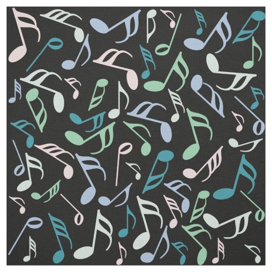 Tissu Motif de note de musique (Échantillon)