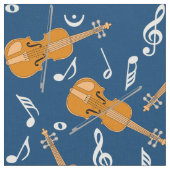 Tissu Motif de notes de musique violon (Fermer)