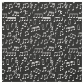 Tissu Motif de notes musicales (Échantillon)