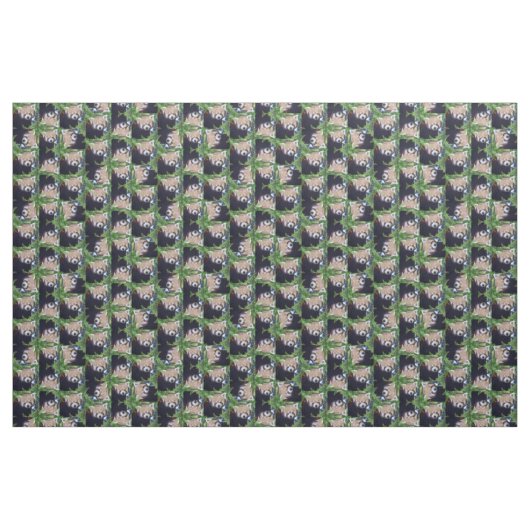 Tissu Motif de panda rouge (Fat Quarter)