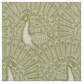Tissu motif de paon (Fermer)