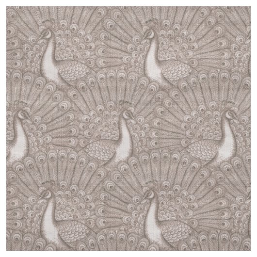 Tissu motif de paon (Échantillon)