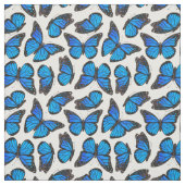 Tissu Motif de papillon bleu de monarque (Échantillon)