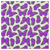 Tissu Motif de papillon pourpre de monarque (Échantillon)