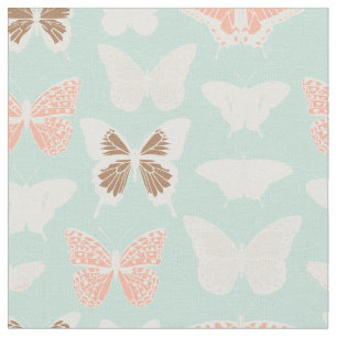 Tissu Motif de papillons délicats