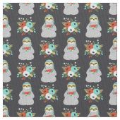 Tissu Motif de paresse de pastèque (fermé)