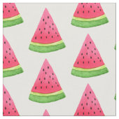 Tissu Motif de pastèque d'aquarelle (Fermer)