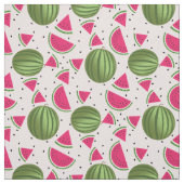 Tissu Motif de pastèque rose et vert (Échantillon)