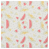 Tissu Motif de pastèques rouge et jaune (Échantillon)